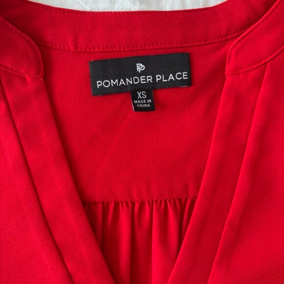 Tuckernuck Pomander Place Red Crepe Kenzo Dress, Size XS - Picture 4 of 4
